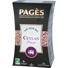 PAGES Pagès bio thé noir ceylan sachet x20 -36g