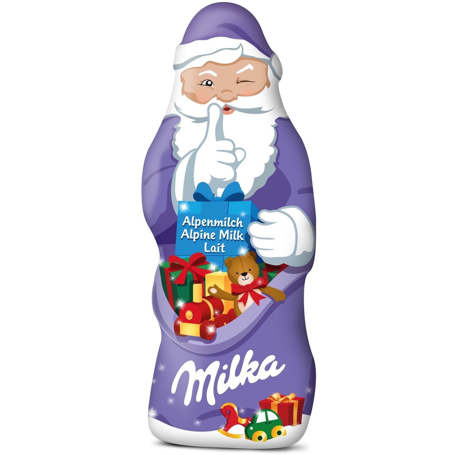 MILKA : Père noël en chocolat blanc - chronodrive