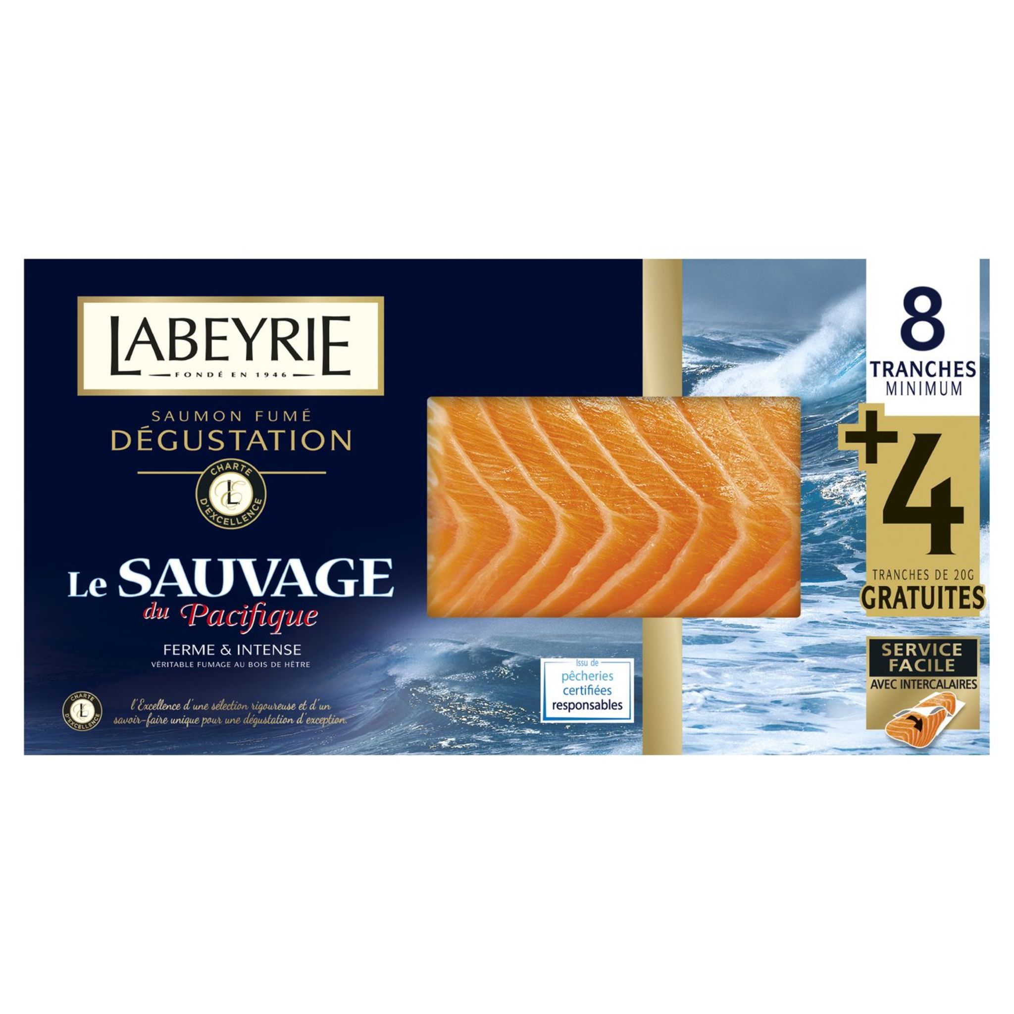 TOP Fruits 28 - PROMOTION SAUMON FUME LABEYRIE PLAQUE 24