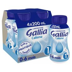 Gallia Gallia Calisma Liquide 1er Age 4x0ml De 0 A 6mois Pas Cher A Prix Auchan