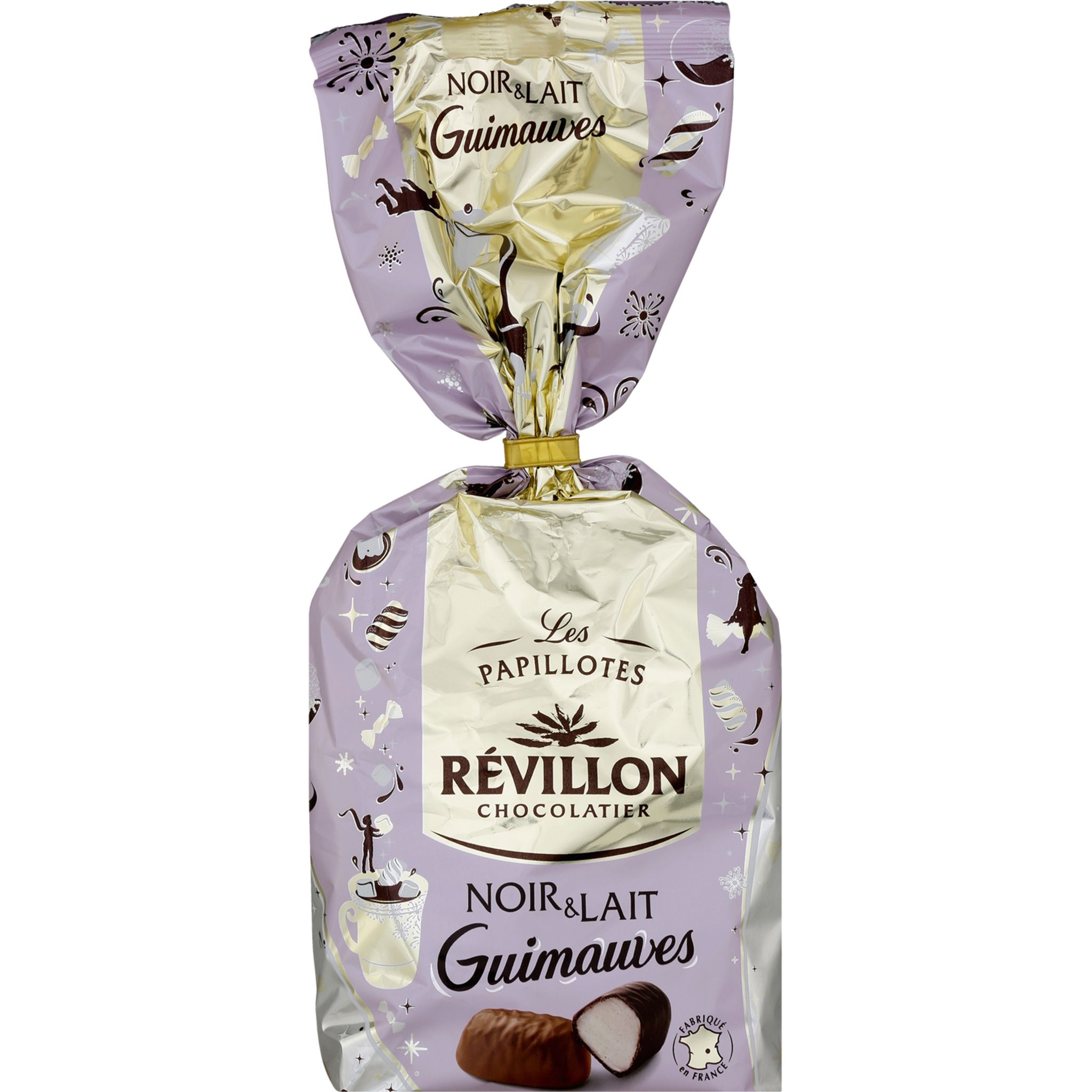 Papillotes iconiques de Noël guimauves noir et lait Reveillon - 300g