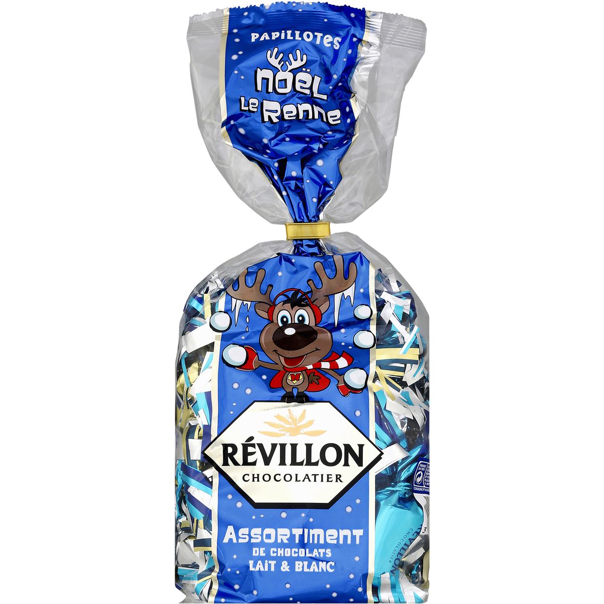 REVILLON Révillon papillotes de Noël le renne chocolat 325g pas