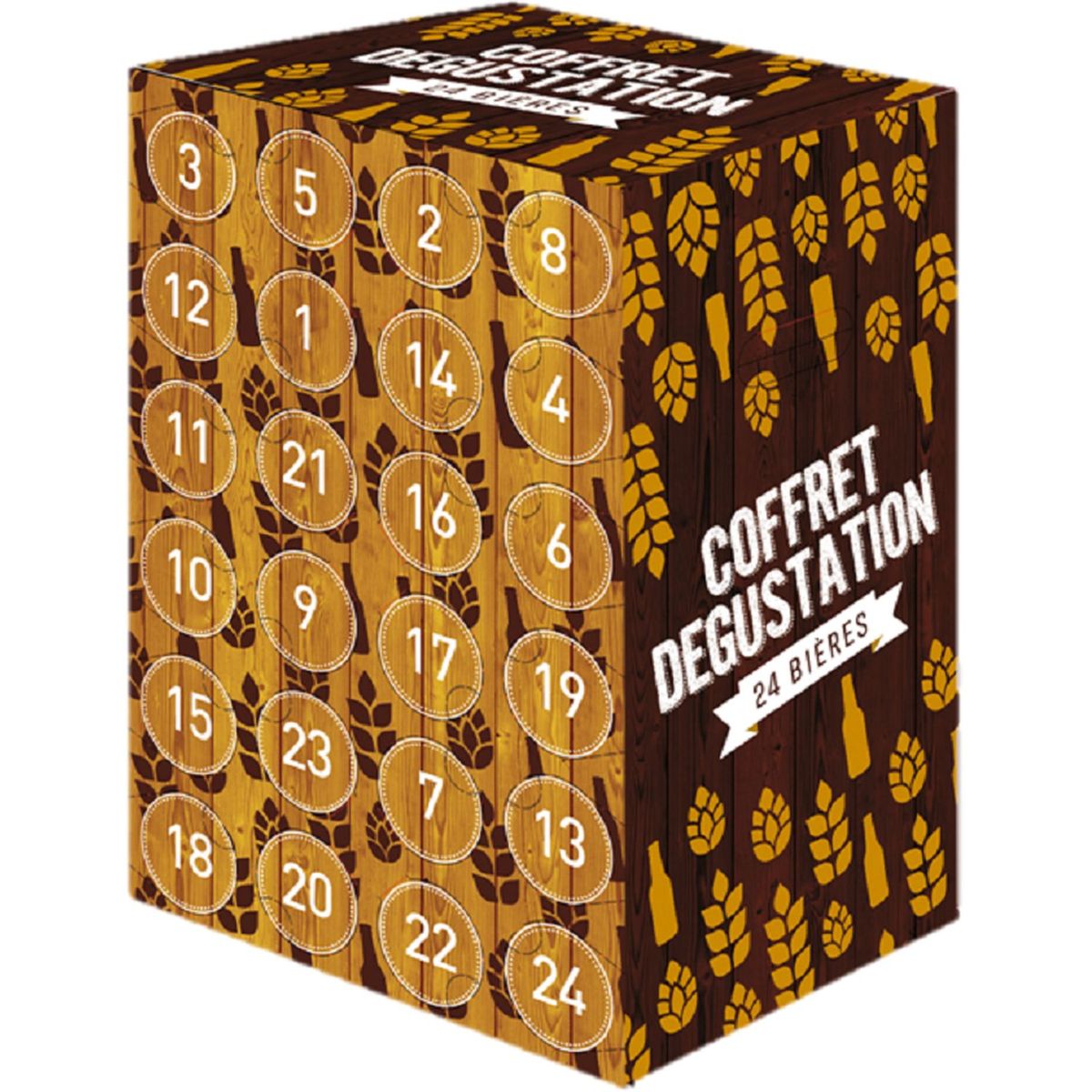 Calendrier de l'avent bière 5,6° -24x33cl pas cher - Auchan.fr