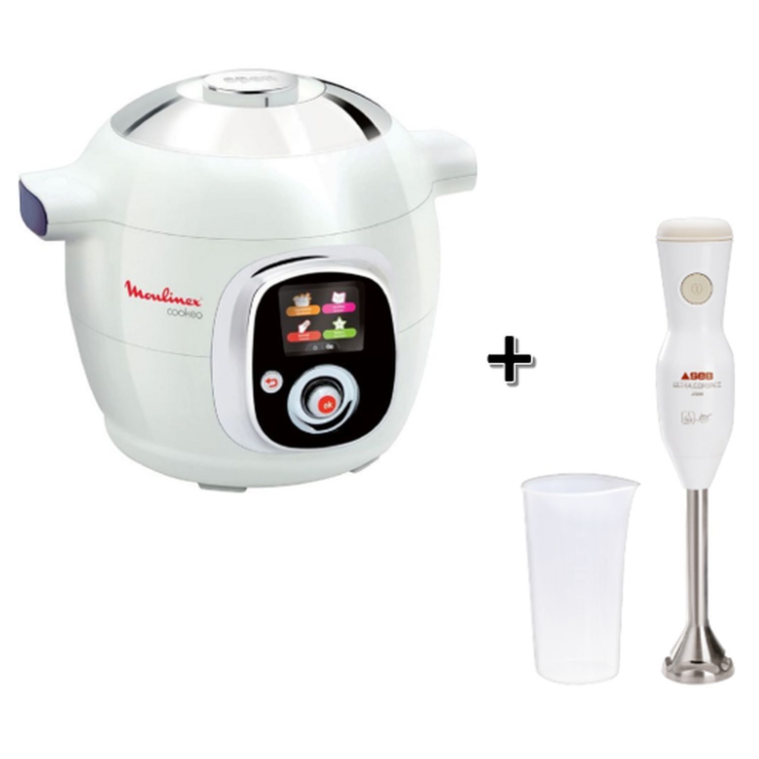 MOULINEX Pack Cookeo - YY3806FD, 1 Cuve 6 L + 1 Cuve supplémentaire pas  cher 