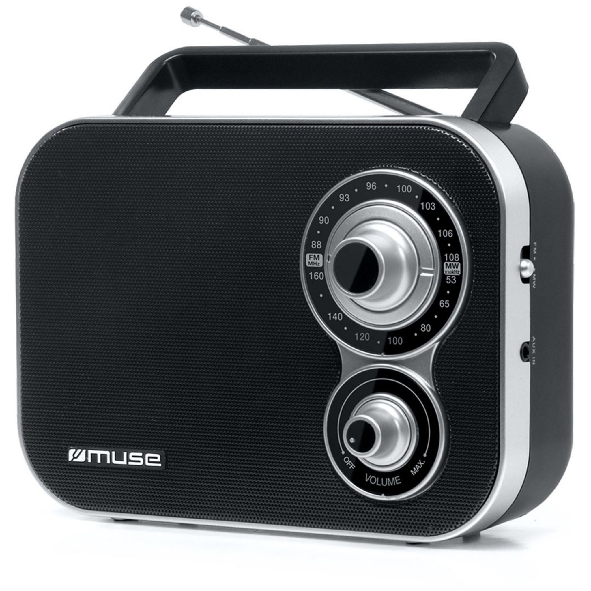 MUSE Radio portable FM M-228 DB - Noir pas cher 