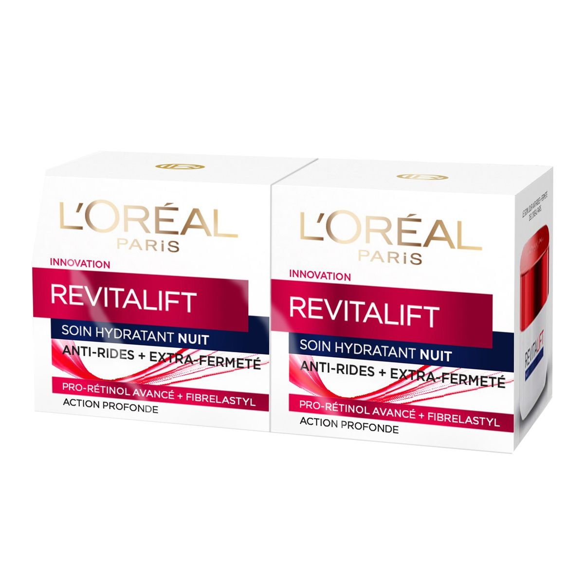 L'Oréal Revitalift soin de nuit hydratant extra fermeté 2x50ml