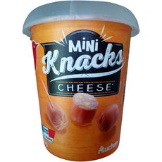 AUCHAN Mini knacks au fromage 200g