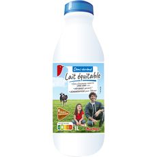 Auchan Auchan Lait Demi Ecreme Equitable Uht Filiere Responsable 1l 1l Pas Cher A Prix Auchan