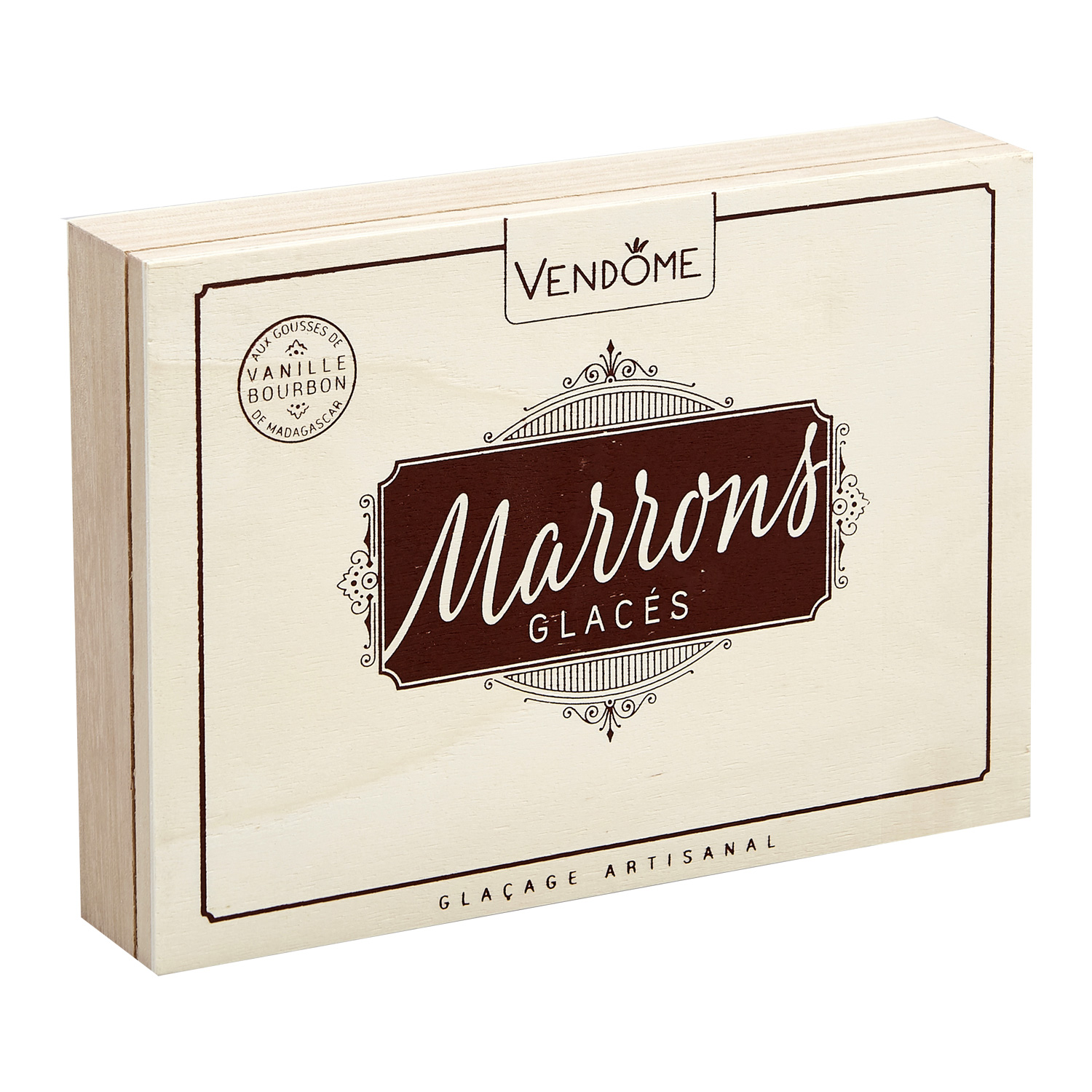 VENDOME Marrons glacés entiers 24 marrons 480g pas cher 