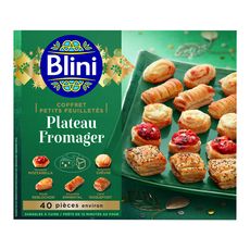 BLINI Blini Coffret petits feuilletés plateau fromager 420g 40 pièces environ 40 pièces environ 420g