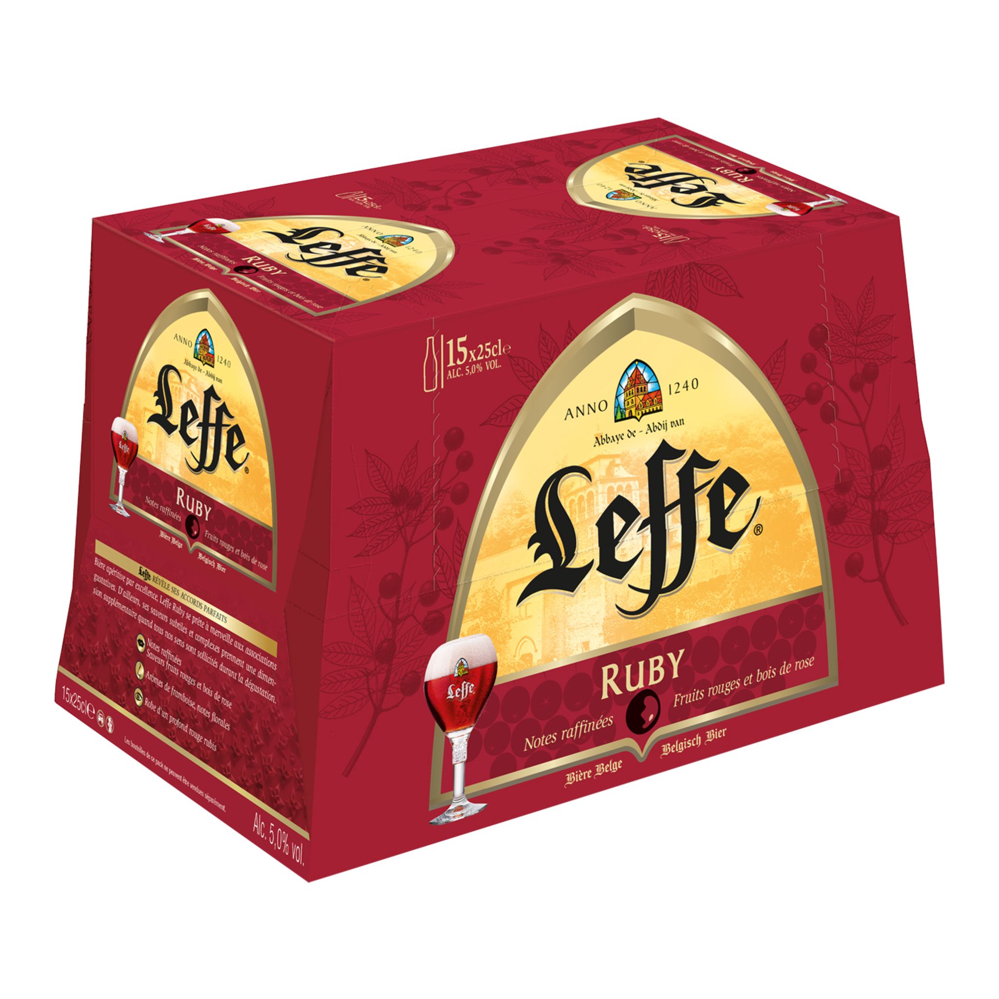 Bière Leffe Ruby : Leffe Ruby en bouteille