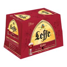 LEFFE Bière Ruby aromatisée fruits rouges 5% bouteilles 15x25cl
