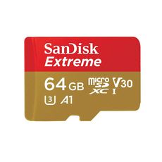 Carte mémoire Extreme microSDXC 64 Go + Adaptateur SD