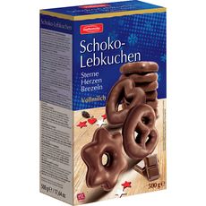 STIEFFENHOFER Schoko-Lebkuchen Pain d'épices enrobé de chocolat au lait 500g