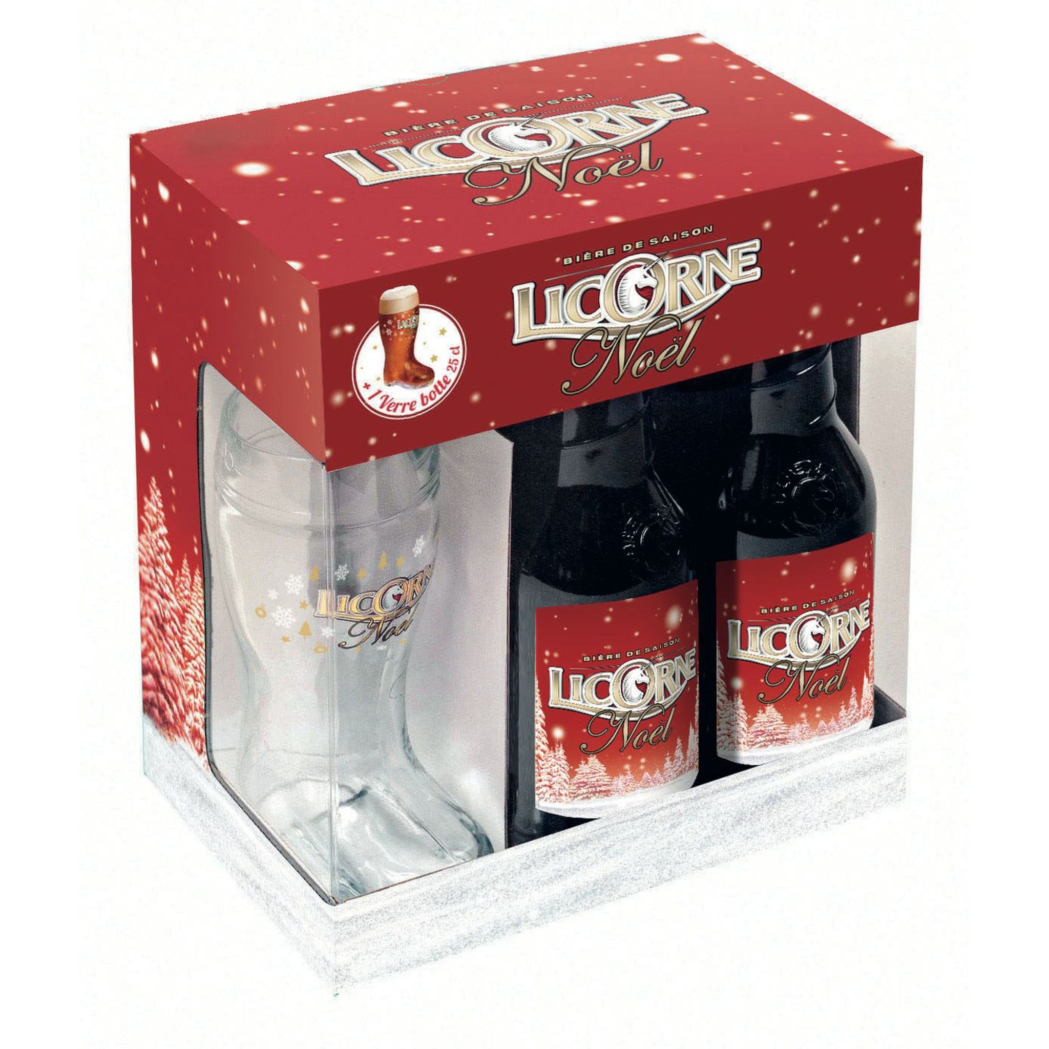 Coffret Black 8 bières + 2 verres – Boutique Brasserie Licorne