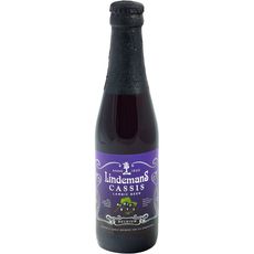 LINDEMANS Bière belge artisanale aromatisée cassis 3,5% bouteille 25cl