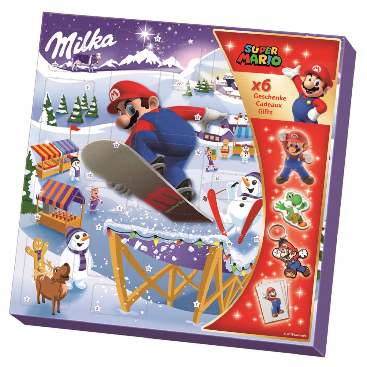 MILKA Milka calendrier de l'Avent Mario -148g pas cher 