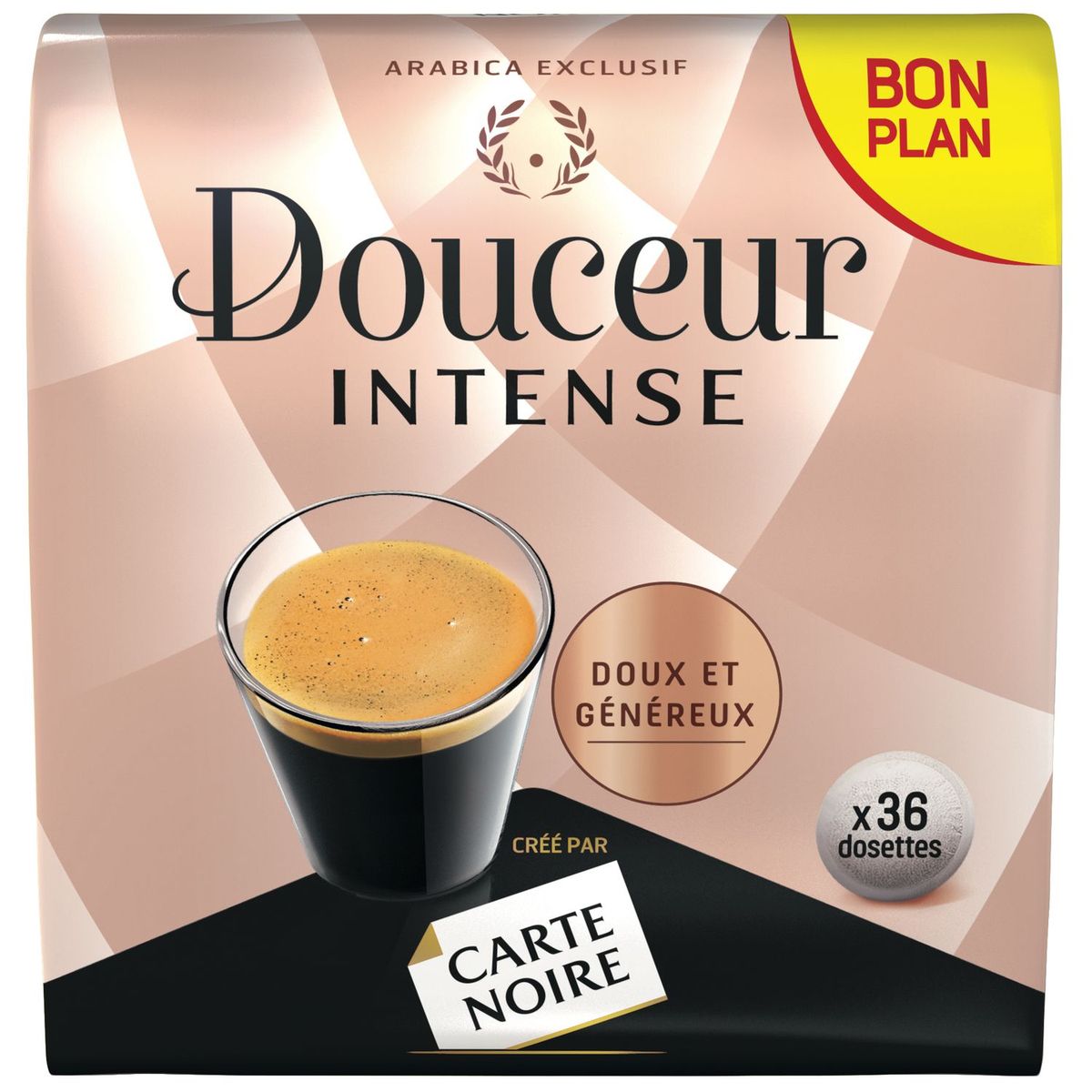 CARTE NOIRE CARTE NOIRE CAFE DOSETTES 250G N3 DOUCEUR INT 36DOS pas cher 