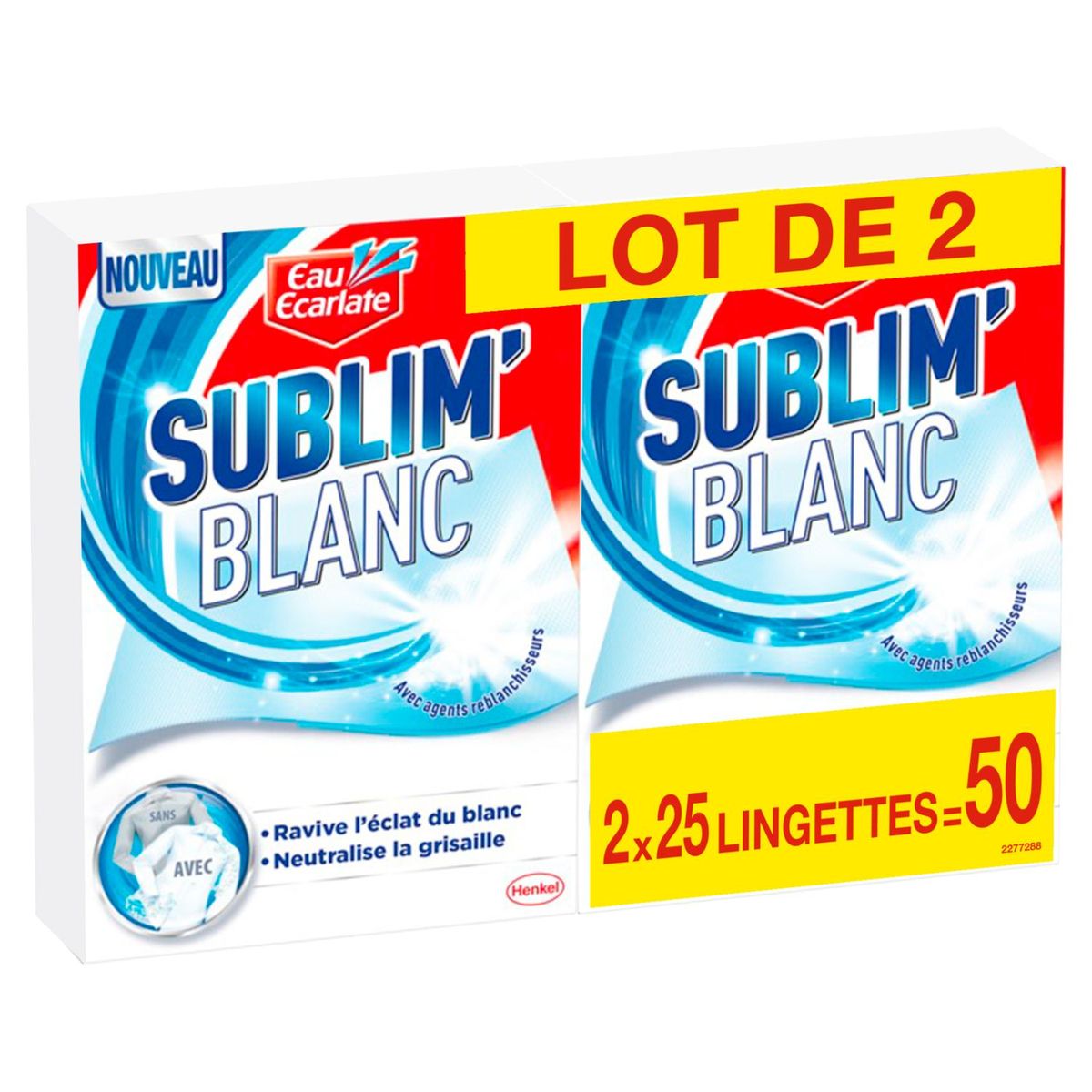 Lingettes EAU ÉCARLATE