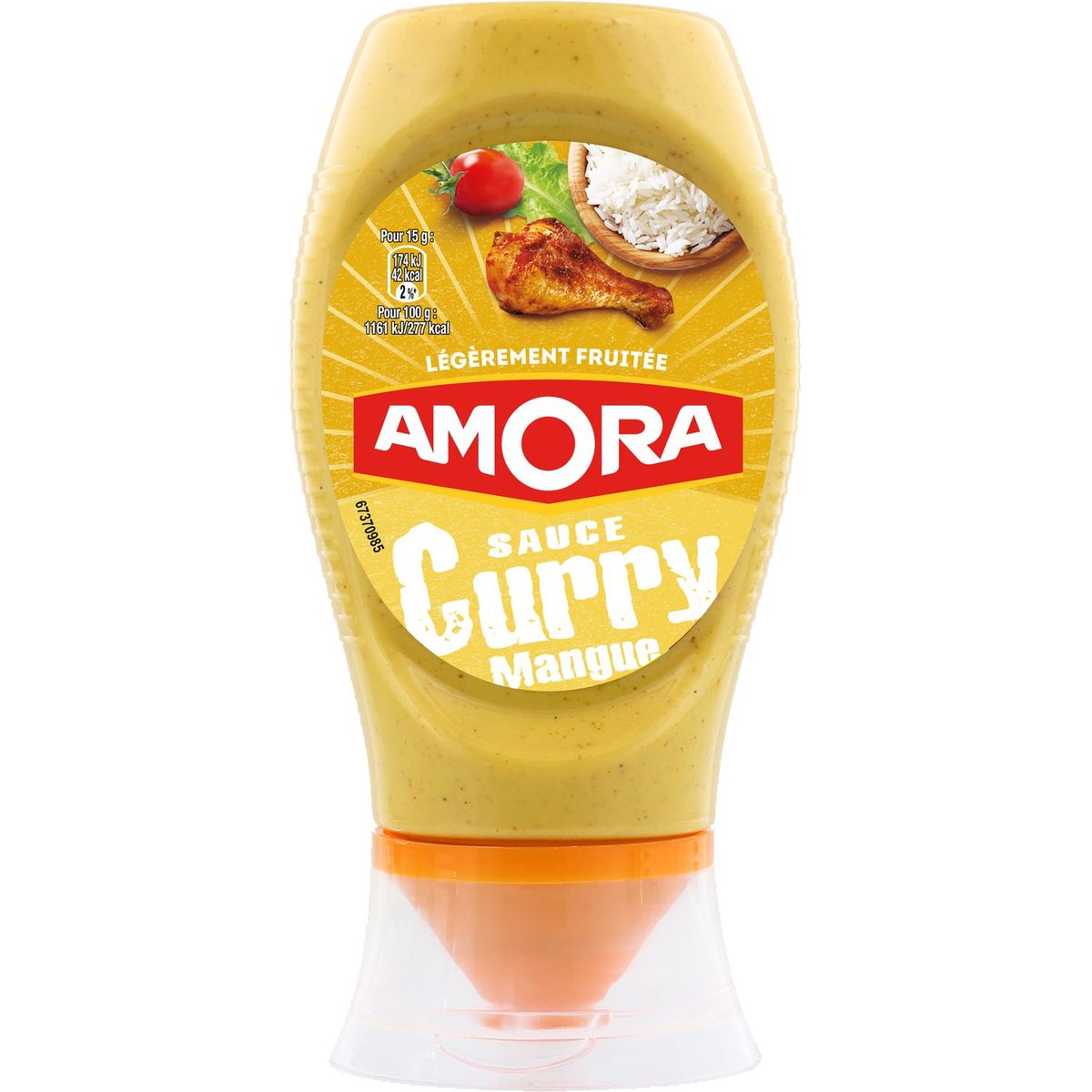 AUCHAN Sauce curry 345g pas cher 