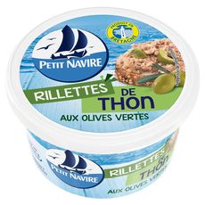 PETIT NAVIRE Petit Navire rillettes de thon aux olives vertes 125g