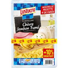 LUSTUCRU Lustucru tortellini chèvre jambon x2 +10%offert 550g