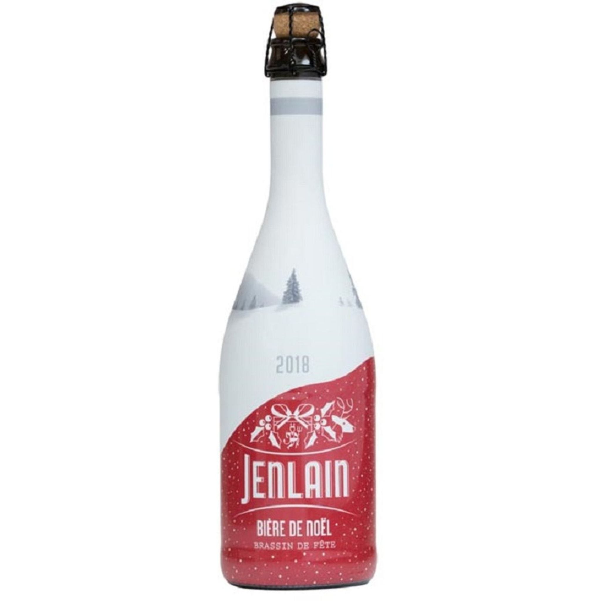 JENLAIN Bière ambrée de Noël non filtrée 9.5% 75cl pas cher