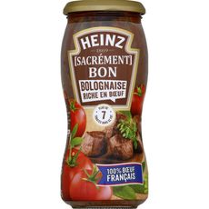 HEINZ Heinz Sacrément Bon sauce bolognaise riche en bœuf, en bocal 490g 490g
