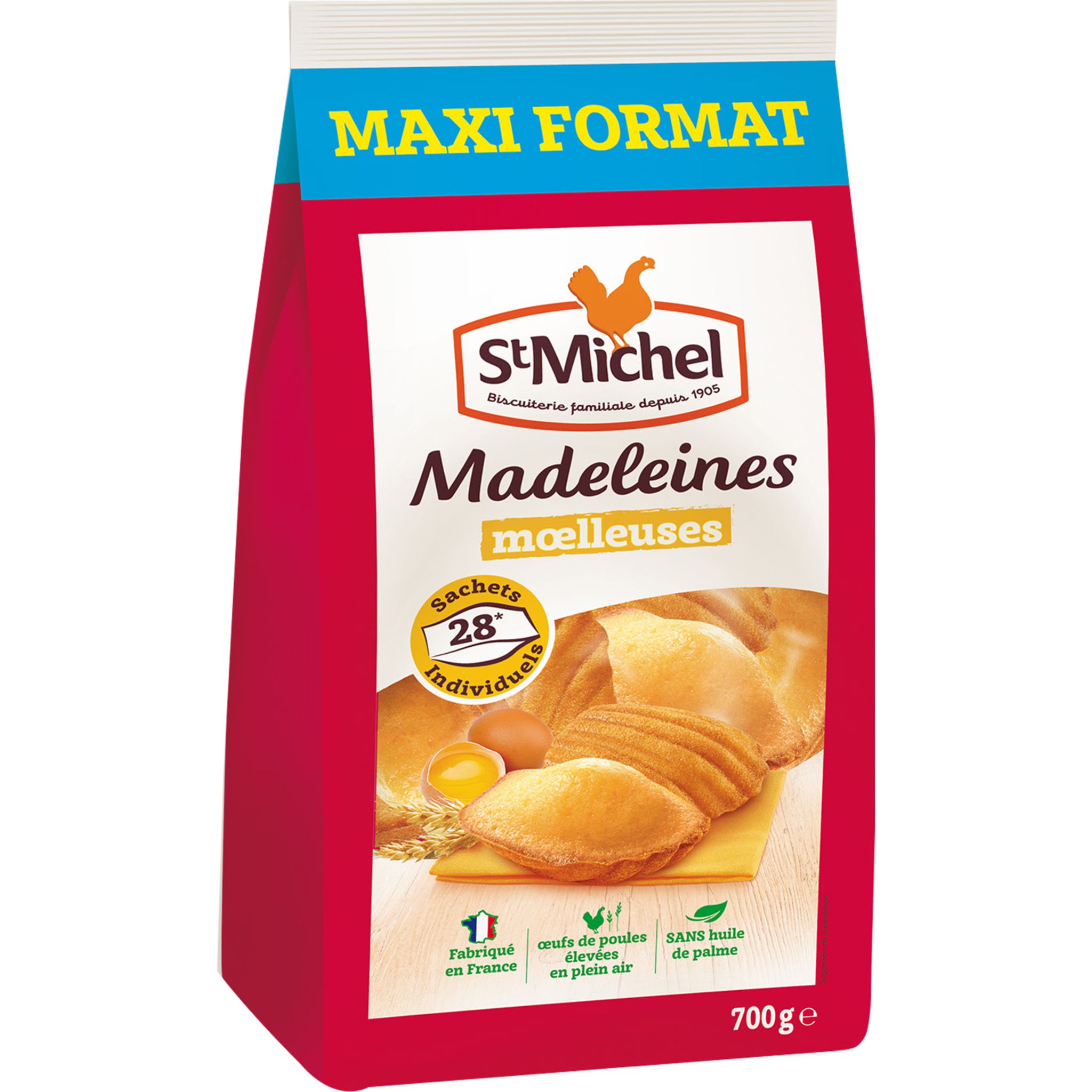 Madeleines coquille nature St Michel - 1kg
