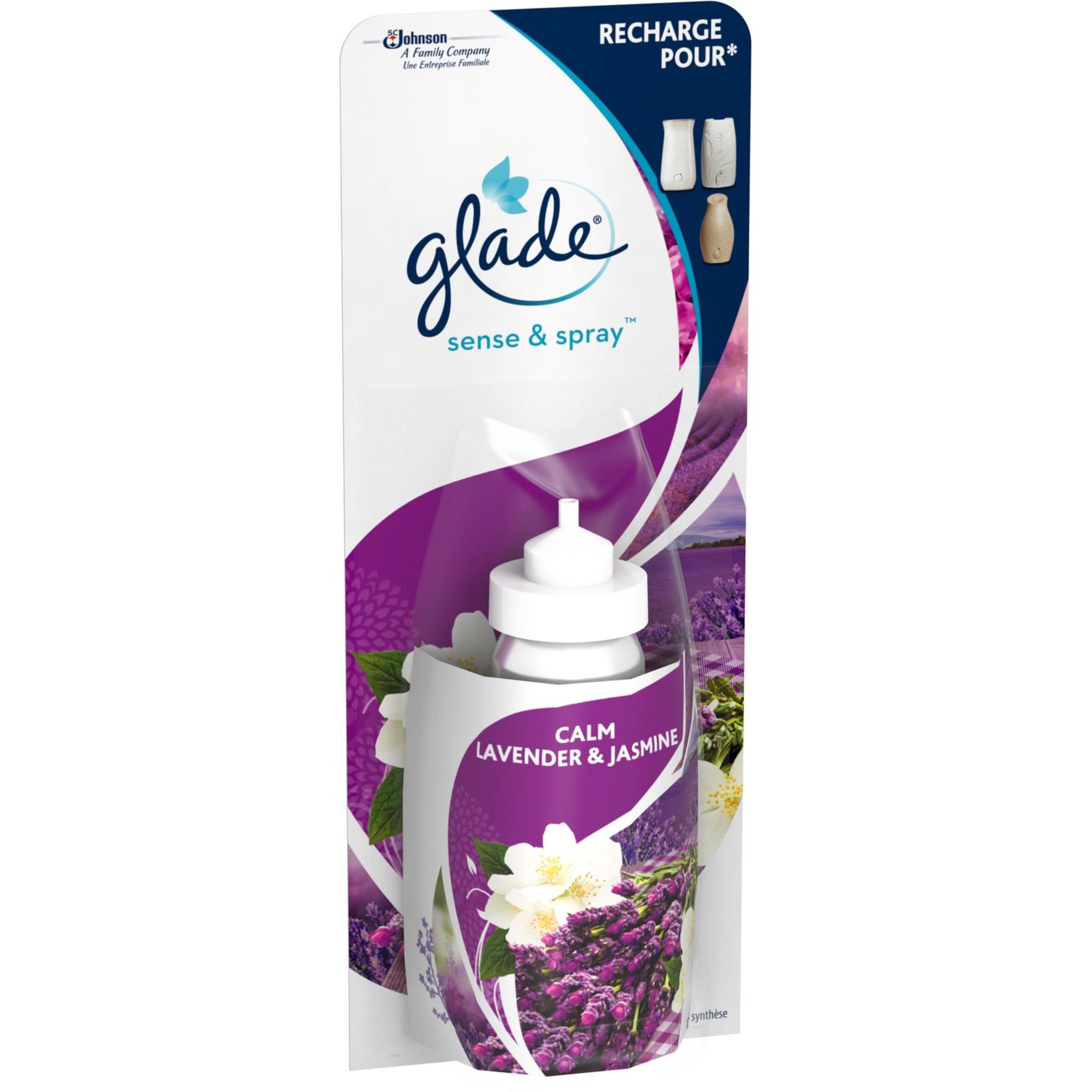 Glade Recharge discrète pour désodorisant électrique lavande et jasmin