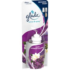 GLADE Glade Sense & Spray recharge lavande et jasmin x1