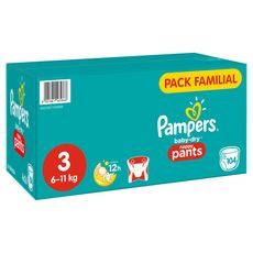 PAMPERS Baby-dry pants couches-culottes taille 3 (6-11kg) 104 couches