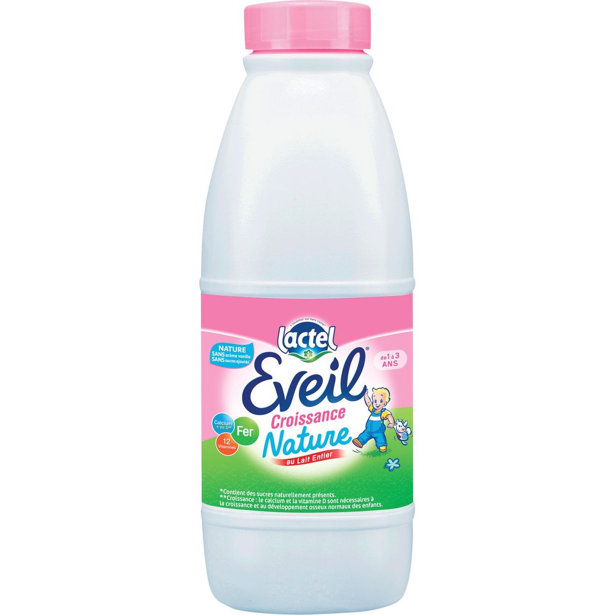 Lait de croissance bio nature dès 10 mois EVEIL LACTEL - 6x1L - Super U,  Hyper U, U Express 