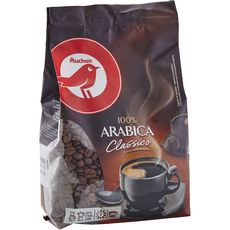 AUCHAN Café en grain 100% Arabica 20 dosettes 500g