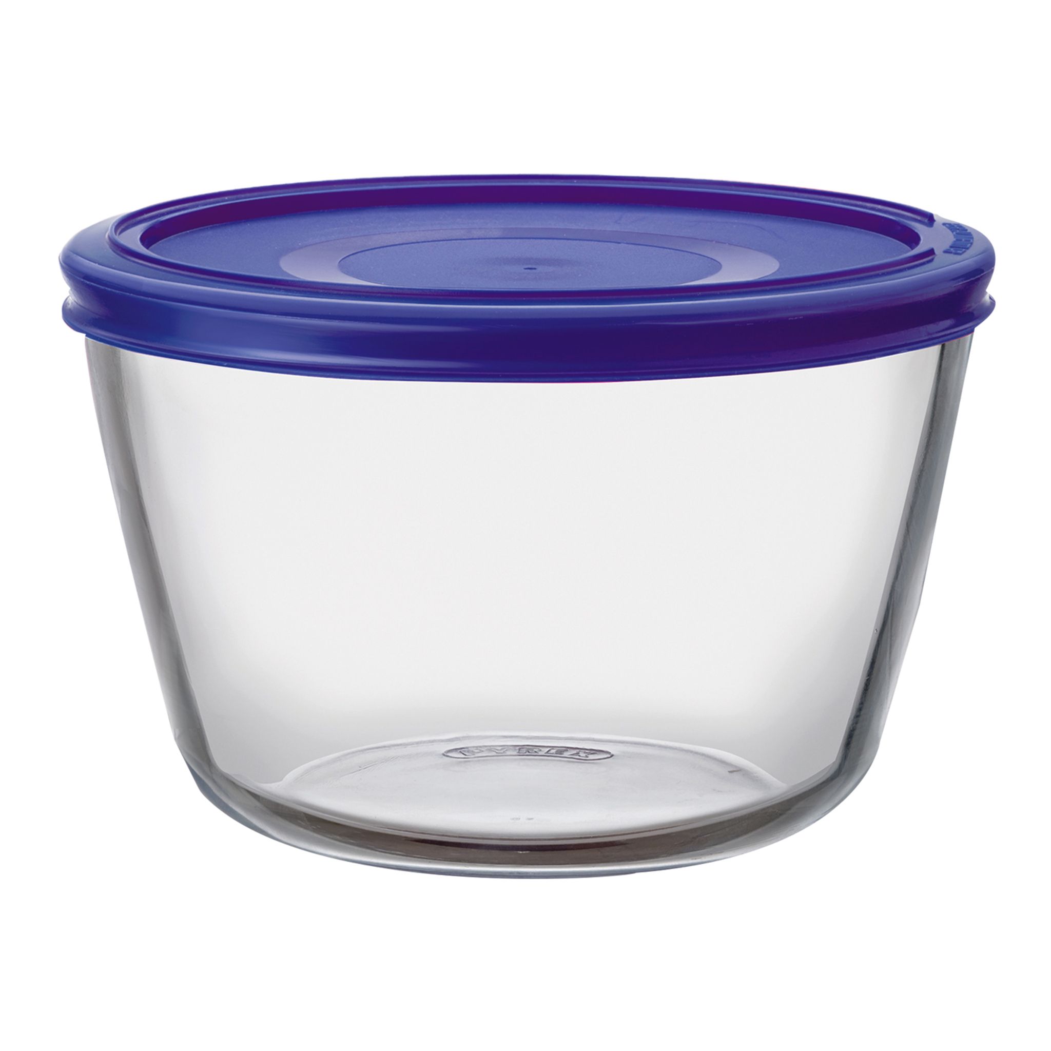 PYREX Pyrex plat rond avec couvercle bleu roi 1,6l collector pas