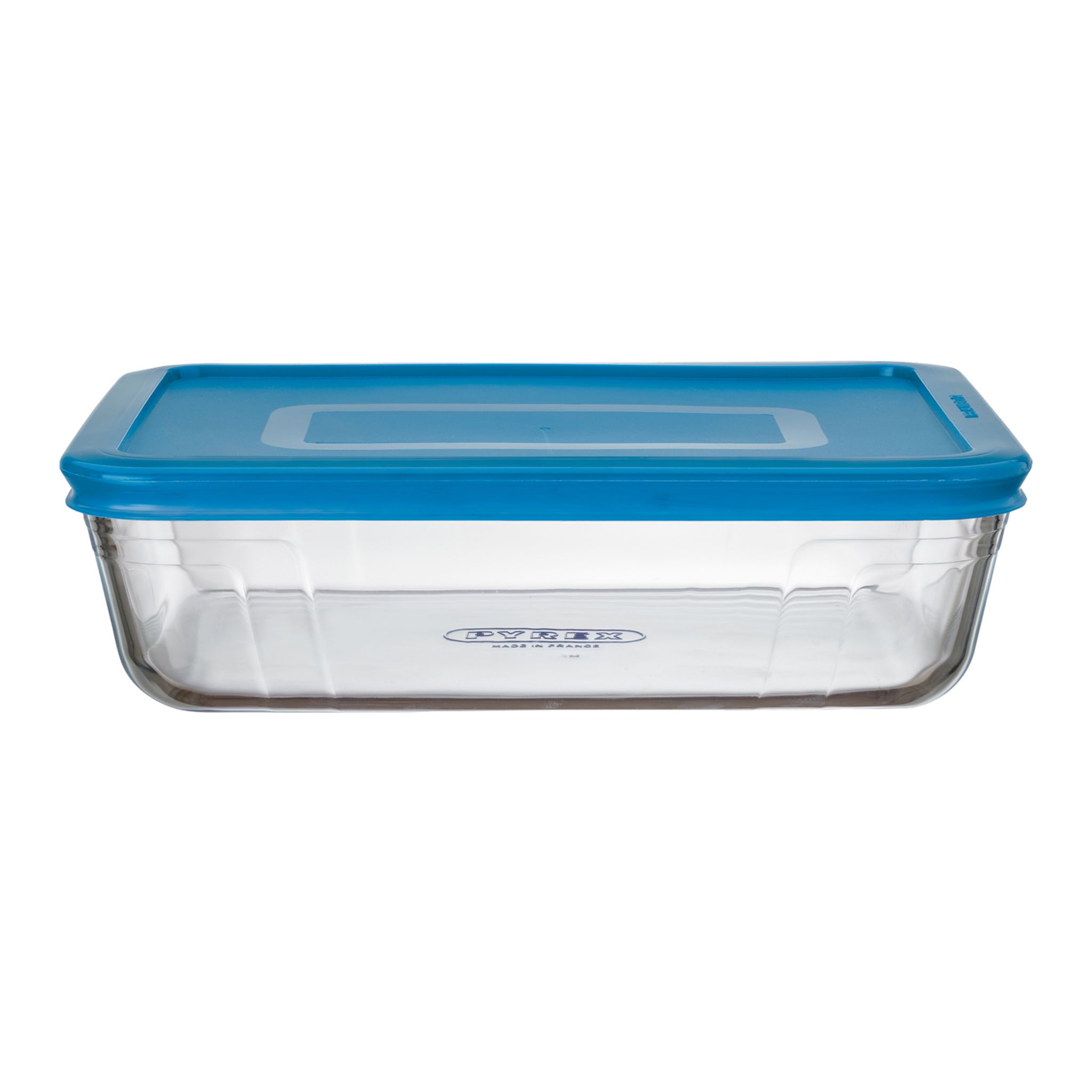 PYREX Pyrex plat rectangulaire avec couvercle turquoise 1,5l pas