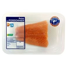 AUCHAN LE POISSONNIER Filet de saumon d'Ecosse filière responsable 250g