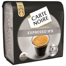 CARTE NOIRE Carte Noire Café moulu espresso 36 dosettes 250g