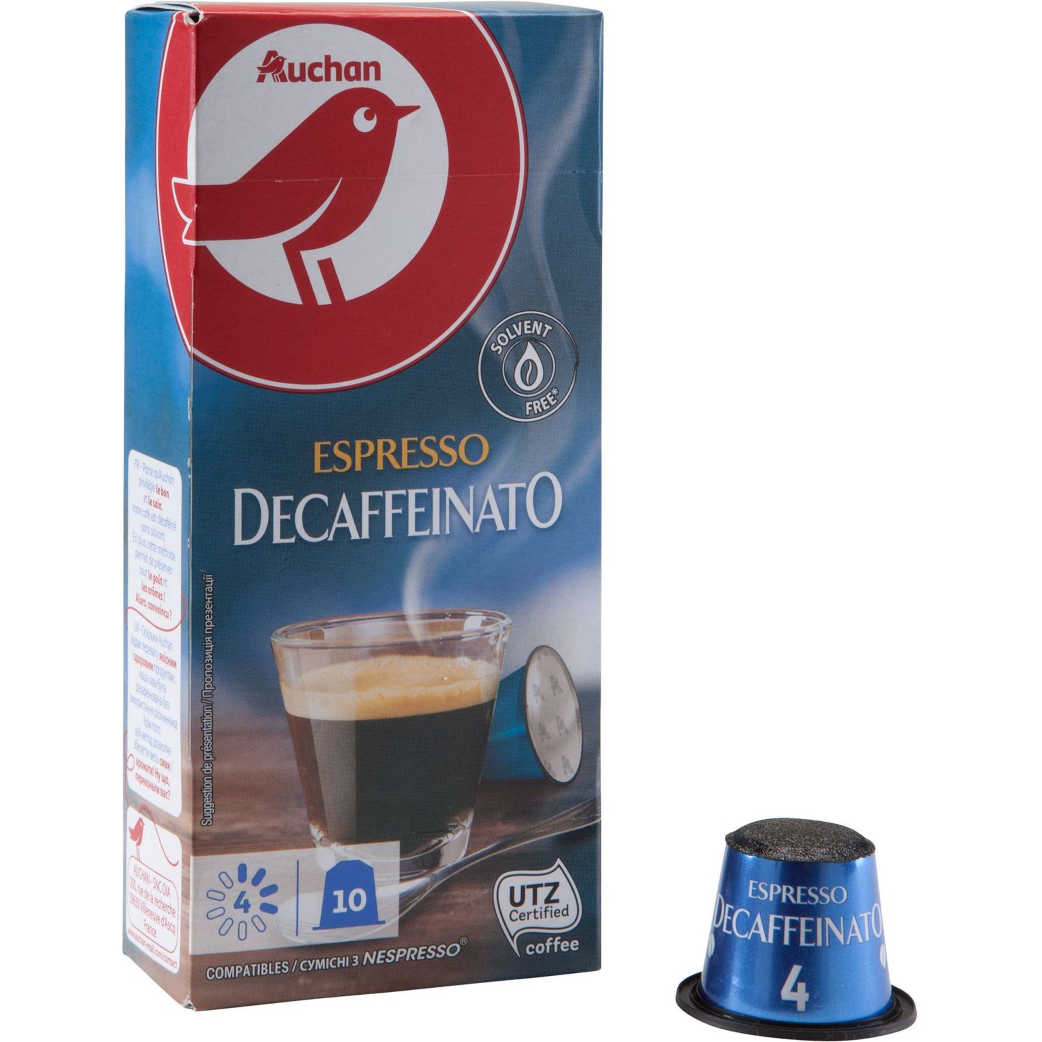 AUCHAN : Capsules de café vanille N°7 - chronodrive