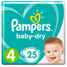 Pampers Pampers Baby Dry Couches Taille 4 9 14kg X25 25 Couches Pas Cher A Prix Auchan