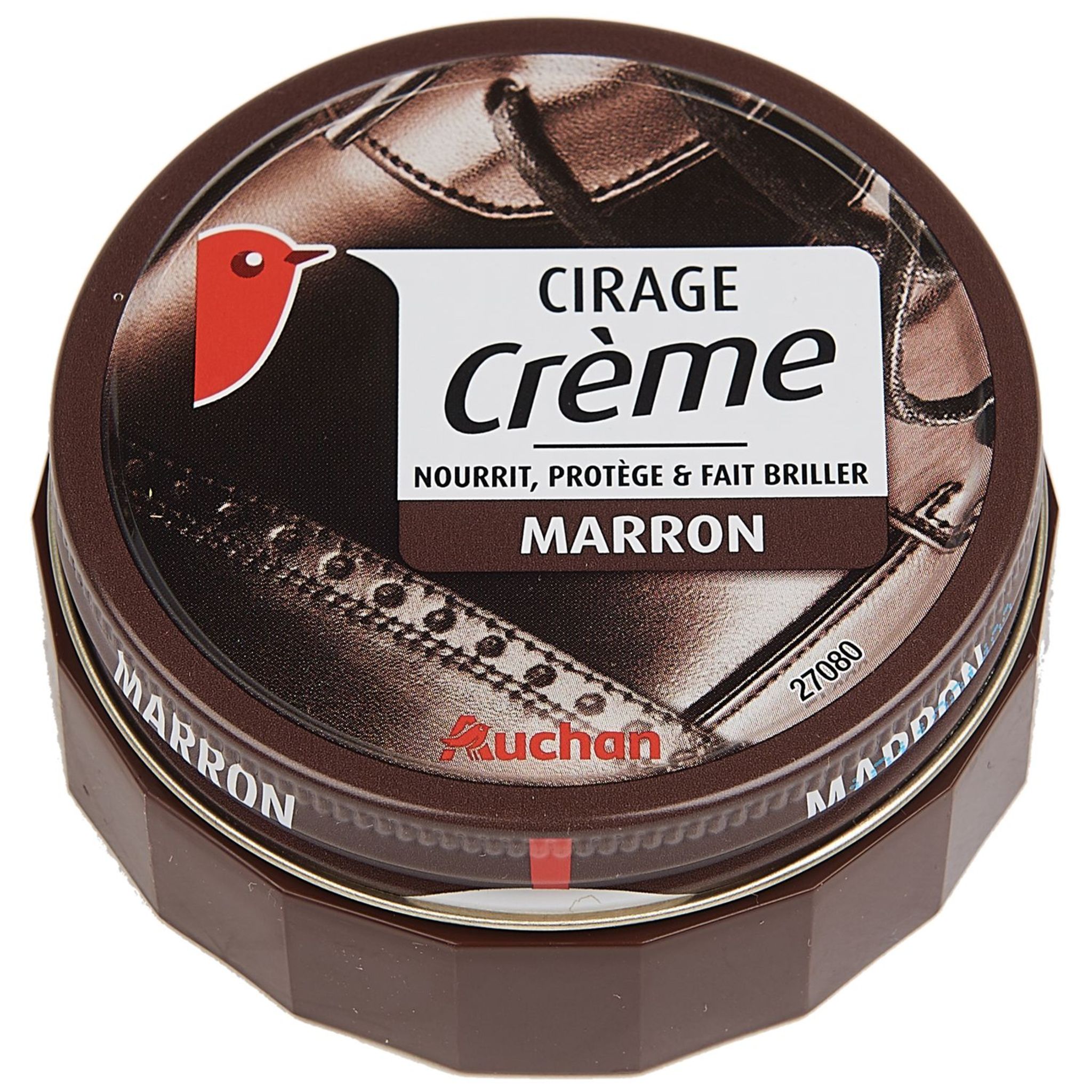 AUCHAN Cirage crème noir 75ml pas cher 