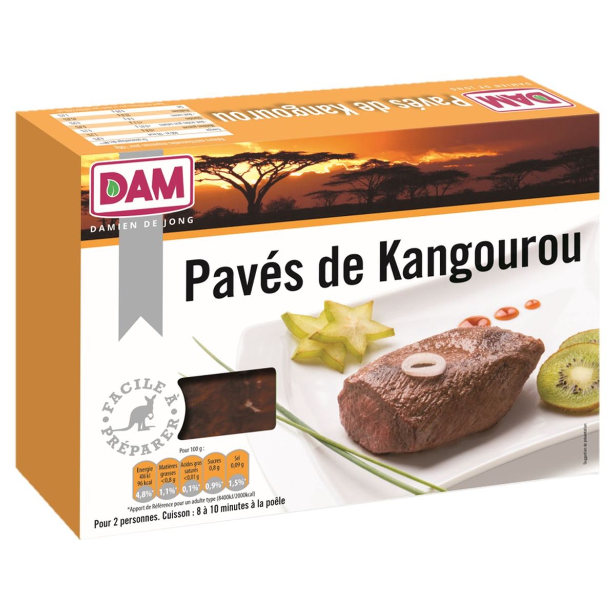 Dam Dam Paves De Kangourou X2 250g 2 Pieces 250g Pas Cher A Prix Auchan