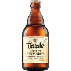 SECRET DES MOINES Bière blonde triple 8% bouteille 33cl