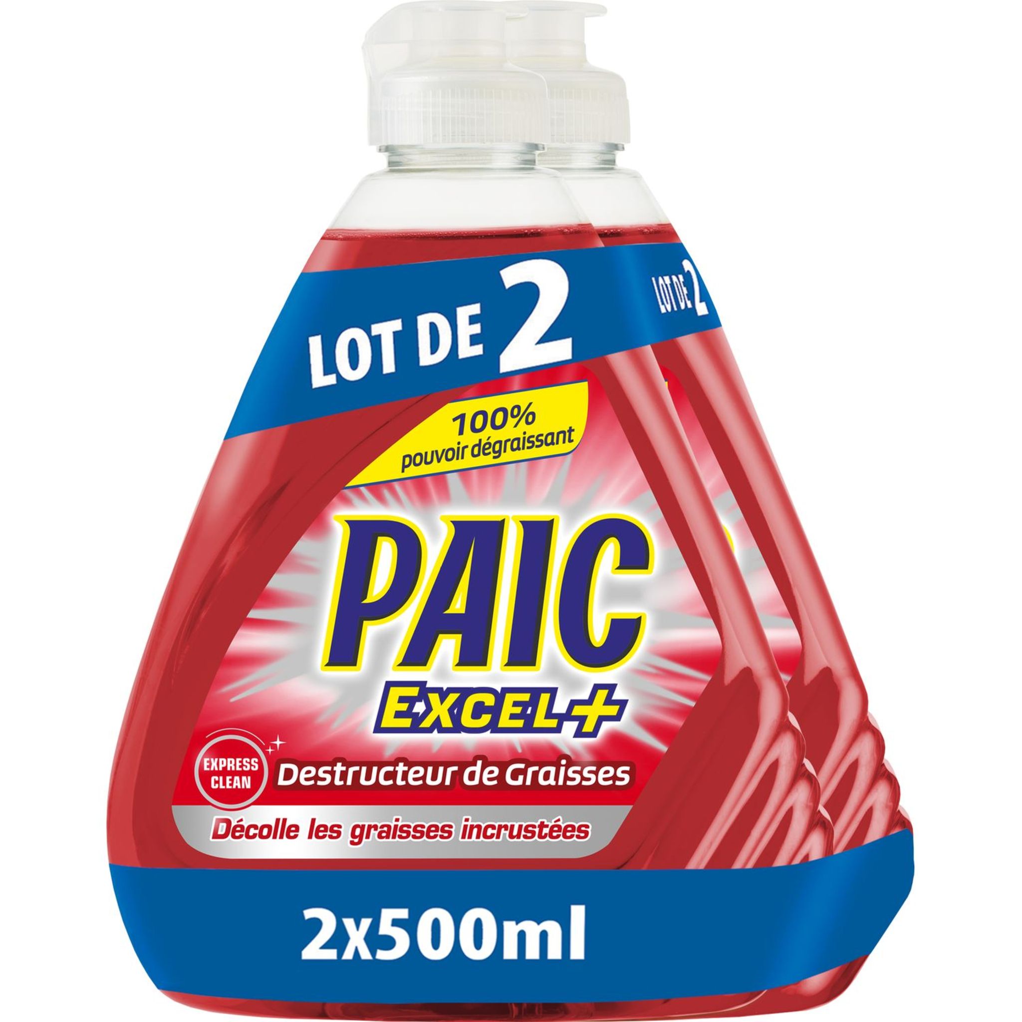 Pack de 12 - PAIC Liquide Vaisselle Paic Excel² Ultra Dégraissant