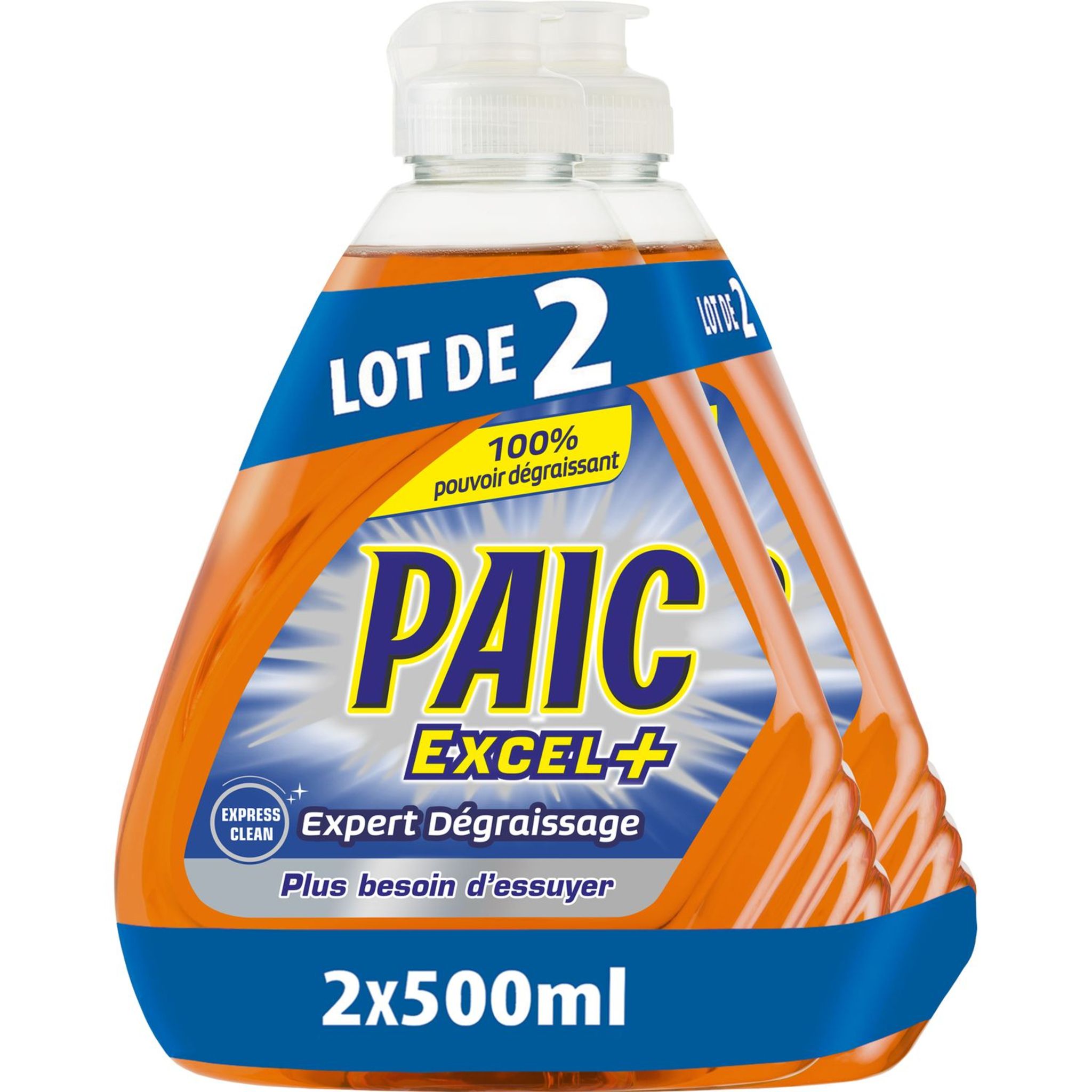 PAIC Liquide vaisselle expert désincrustant anti trace 500ml pas