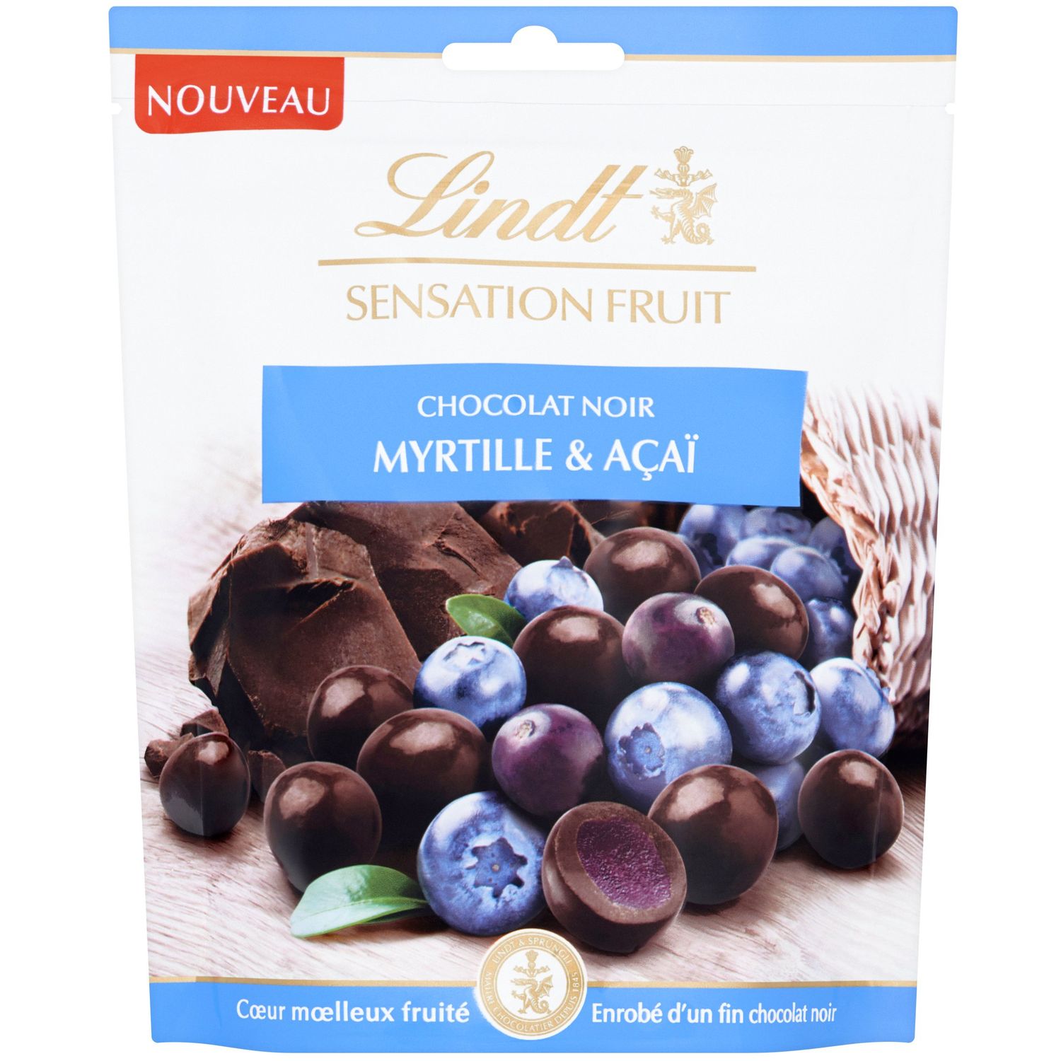 Lindt FRUIT SENSATION Sensations Chocolat Noir, Rwanda