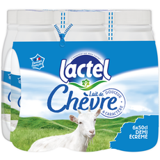 Lactel Lait De Chevre Demi Ecreme 6x50cl Pas Cher A Prix Auchan