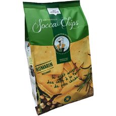 SOCCA Chips à la farine de pois chiche goût romarin sans gluten 120g