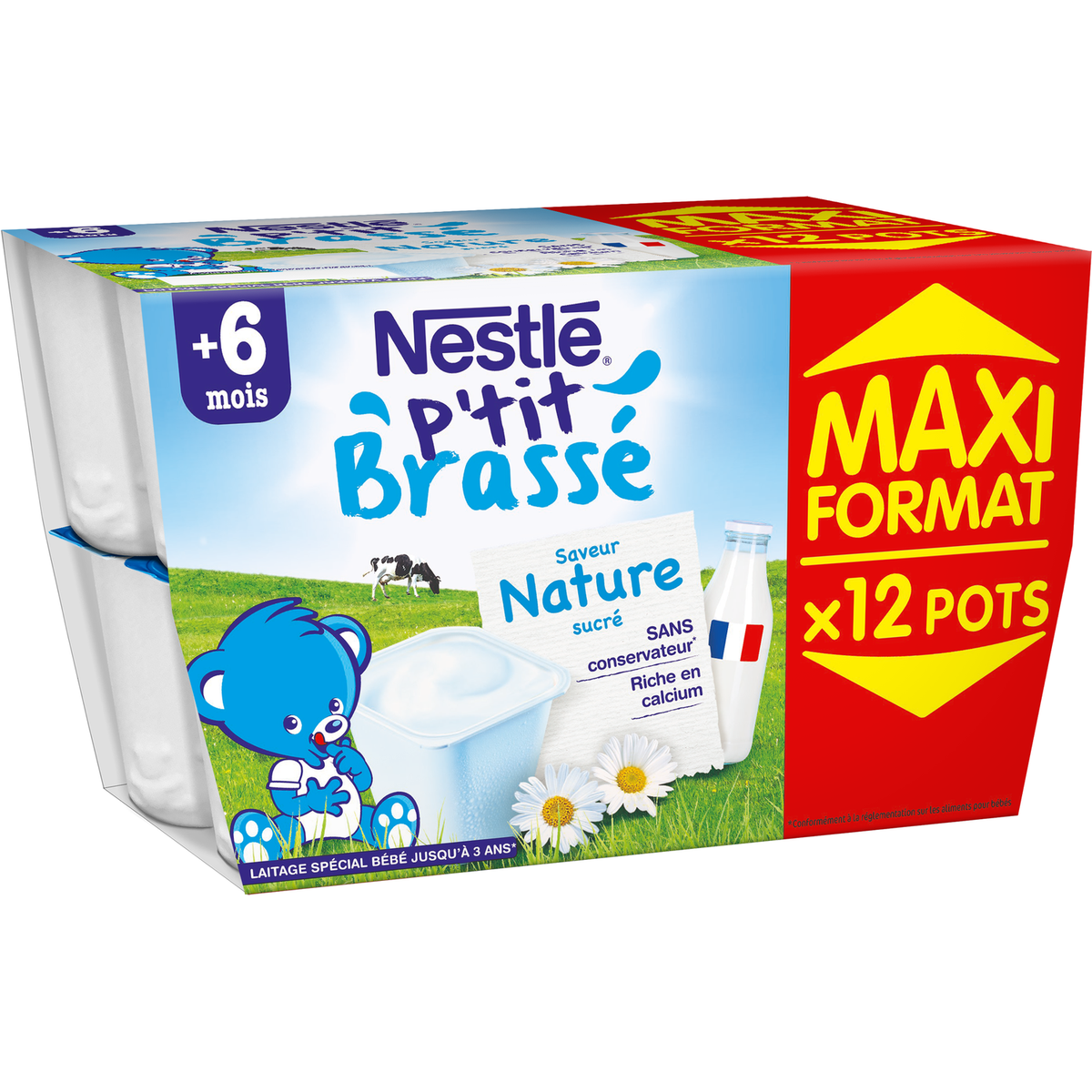 Nestle Nestle Ptit Brasse Nature 12x100g Pas Cher A Prix Auchan