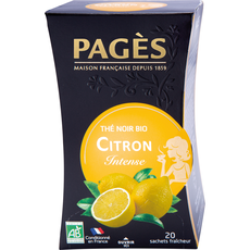 PAGES Pagès thé noir citron bio sachets x20-36g